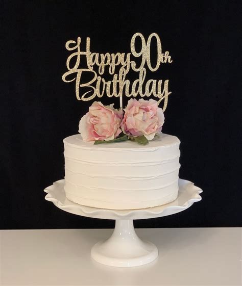 90th birthday cake topper